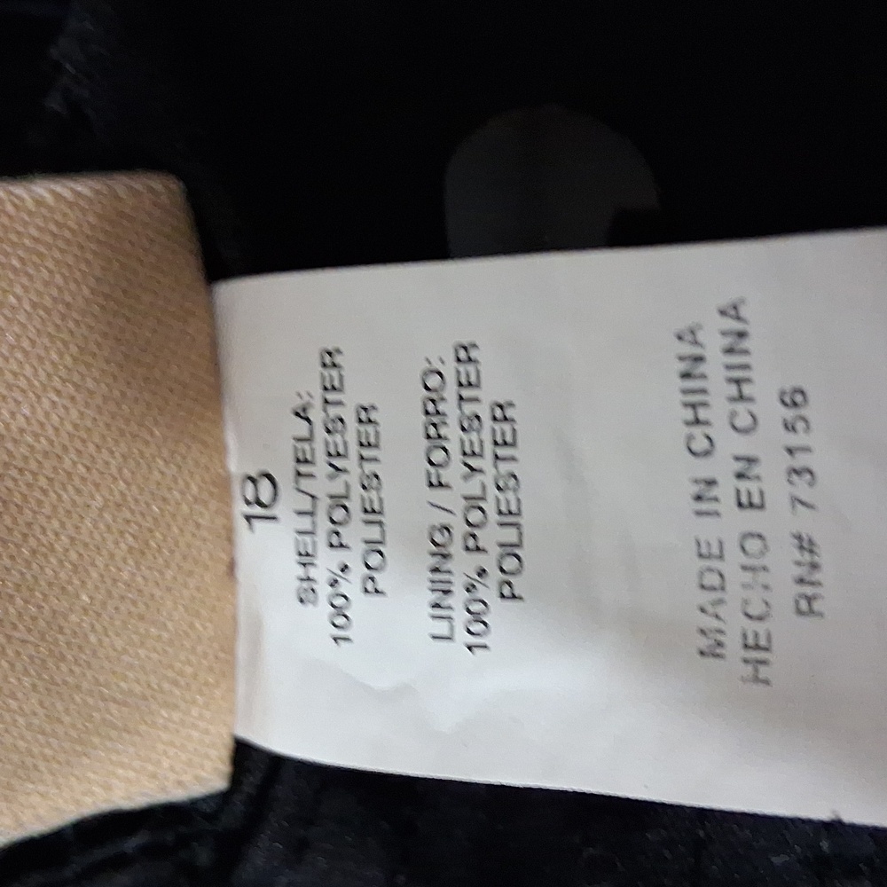 Le Cove Black Women's Cargo Swim Shorts,  Black, Plus Size 18 - Picture 5 of 5